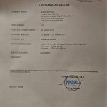 Certificate of analisys Aquades